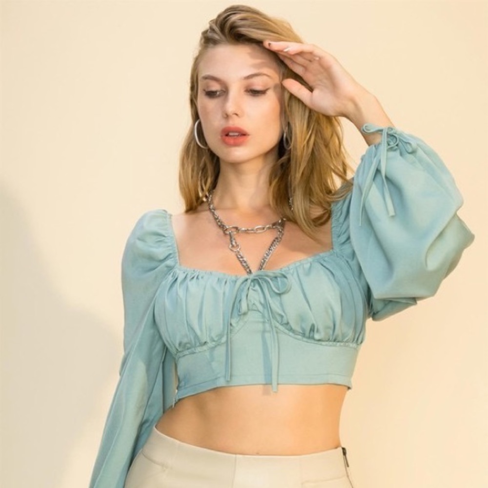Tie Front Crop Top